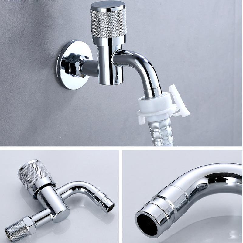 304 Stainless Steel Bibcock Faucet Wall Mounted Washing Machine Outdoor Garden Toilet Mop Pool Tap Cold Water Valve Home Plumbing Fixture Accessory