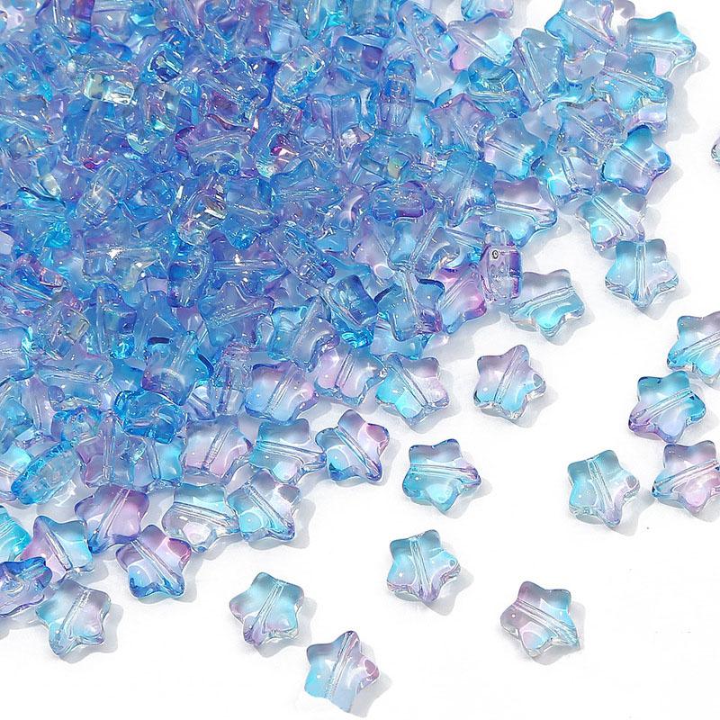 Творческий 8 мм Стекло 10 шт./лот Популярный чешский россыпью DIY Star Горячая Распродажа Высокое качество AB Цвет Разделитель Бусины Украшения Ручной Работы Аксессуары Шпильки Бусины