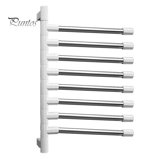 Вешалка для полотенец для ванной комнаты с вращающейся на 180 градусов штангой, простая установка без проколов, многослойная подвесная штанга для полотенец