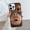 Орангутан Обезьяна Приматы Животное Чехол для Телефона обложка Для iPhone 17 Air 15 16 16e 14 13 12 11 Pro Max Coque Для Apple PLUS fundas