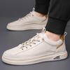 Мужская обувь осень новая мужская повседневная кожаная обувь мужская трендовая модная обувь для скейтборда натуральная кожа ретро белая обувь
