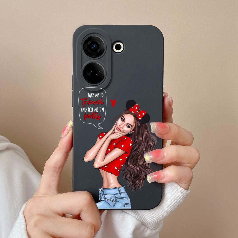 Soft Case For Tecno Camon 20 Pro 4G 5G 20Premier Bear Liquid Silicone Full Coverage Bumper For Tecno Camon20 20Pro Funda Shell