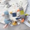 Cute Plush Doll Keychain Come On Duck Ugly Kawaii Doll Backpack Pendant Bag Accessories Key Chain For Girlfriend Gift
