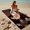 proof beach towel with a Mr. Bean2 pattern - soft,absorbent,quick-drying,machine washable - perfect for swimming,camping,bathing