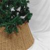 Rattan Paper Rope Woven Modern Festive Christmas Tree Skirt Christmas Tree Surround