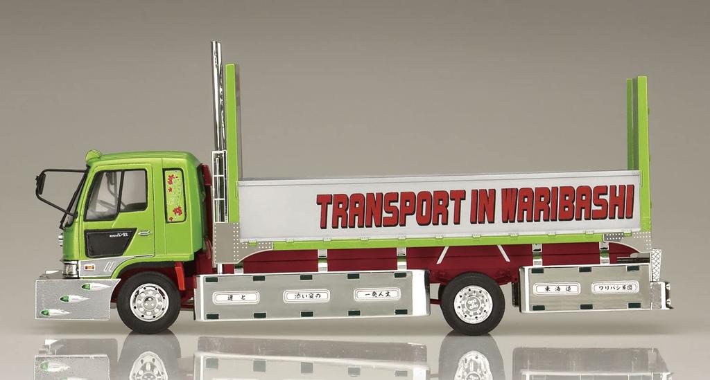Aoshima Bunka Kyozai Value Decotora Series 54 Third Generation Waribashi Bojo Tonnage Plastic Model Kit Co., Ltd. 1/32 No. (Increased Flatbed)