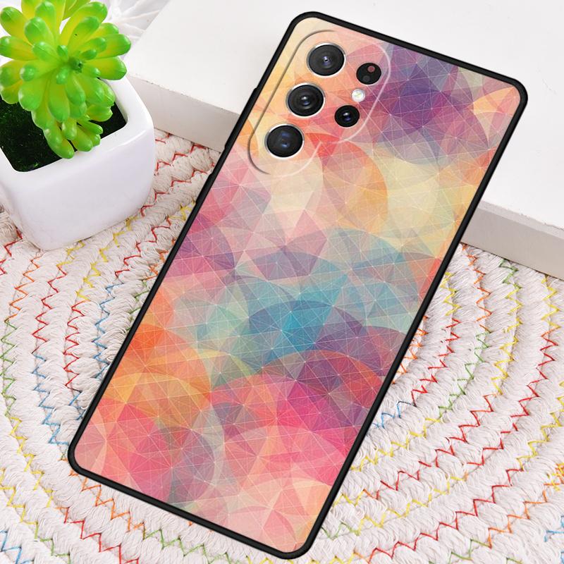 Абстрактный Круглый Чехол для Телефона для Samsung Galaxy note 10 pro S26 Ultra S23 S24 FE S25 S21 S22 PLUS противоударный Чехол