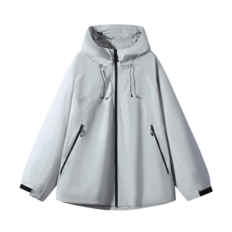 Men's High-End Color Block Windbreaker - New Spring/Autumn Trendy, Loose, Casual, Waterproof Jacket.