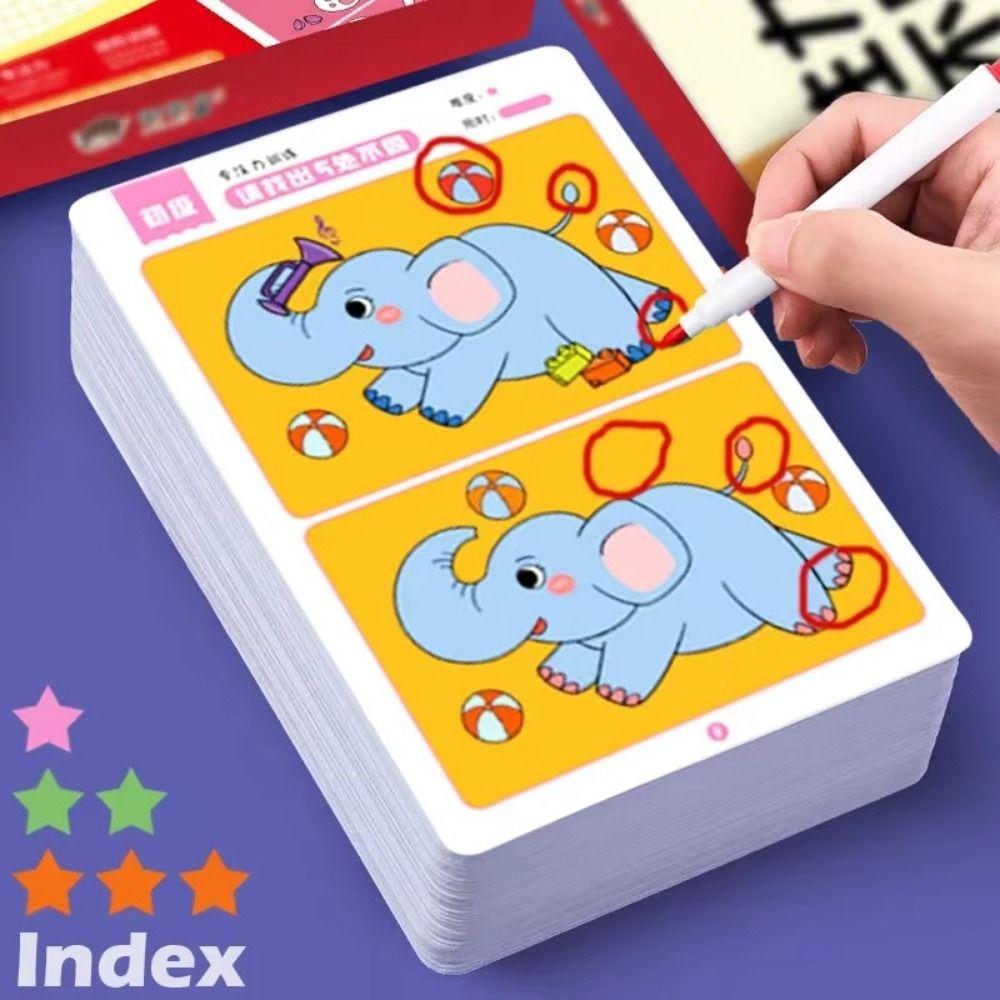 Find The Difference Concentration Training Game Picture Books Puzzle Toy  Development Toy