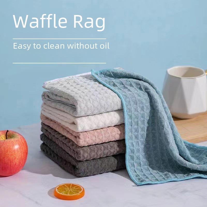Абсорбирующее неворсистое вафельное кухонное полотенце