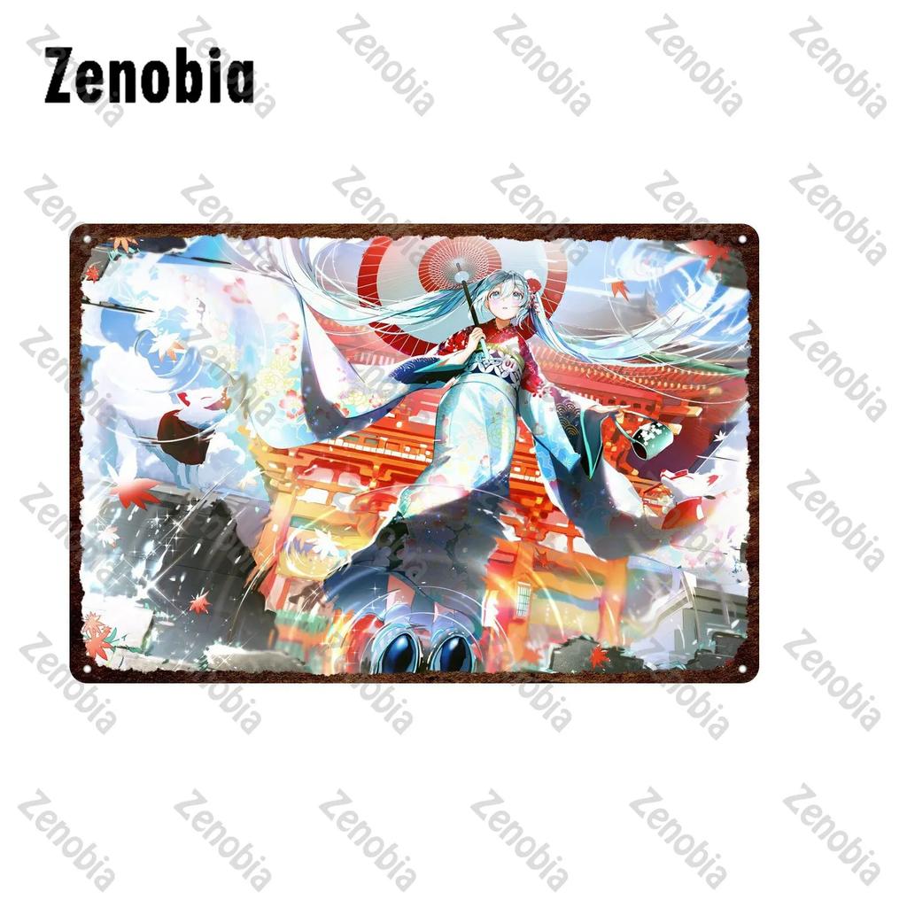 Винтажная аниме металлическая табличка Профессиональная одежда Пижамы Девушки Жестяной постер для бара паба дома настенный декор Уникальное украшение в виде таблички