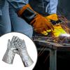 2 Сварочные перчатки из алюминиевой фольги, Теплоизоляционные Удобные, Профессиональные, Устойчивые