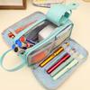 Kawaii Portable Pencil Case Large Capacity Ins Stationery Storage Bag Multifunctional Pen Box School Office Supplies Stationery