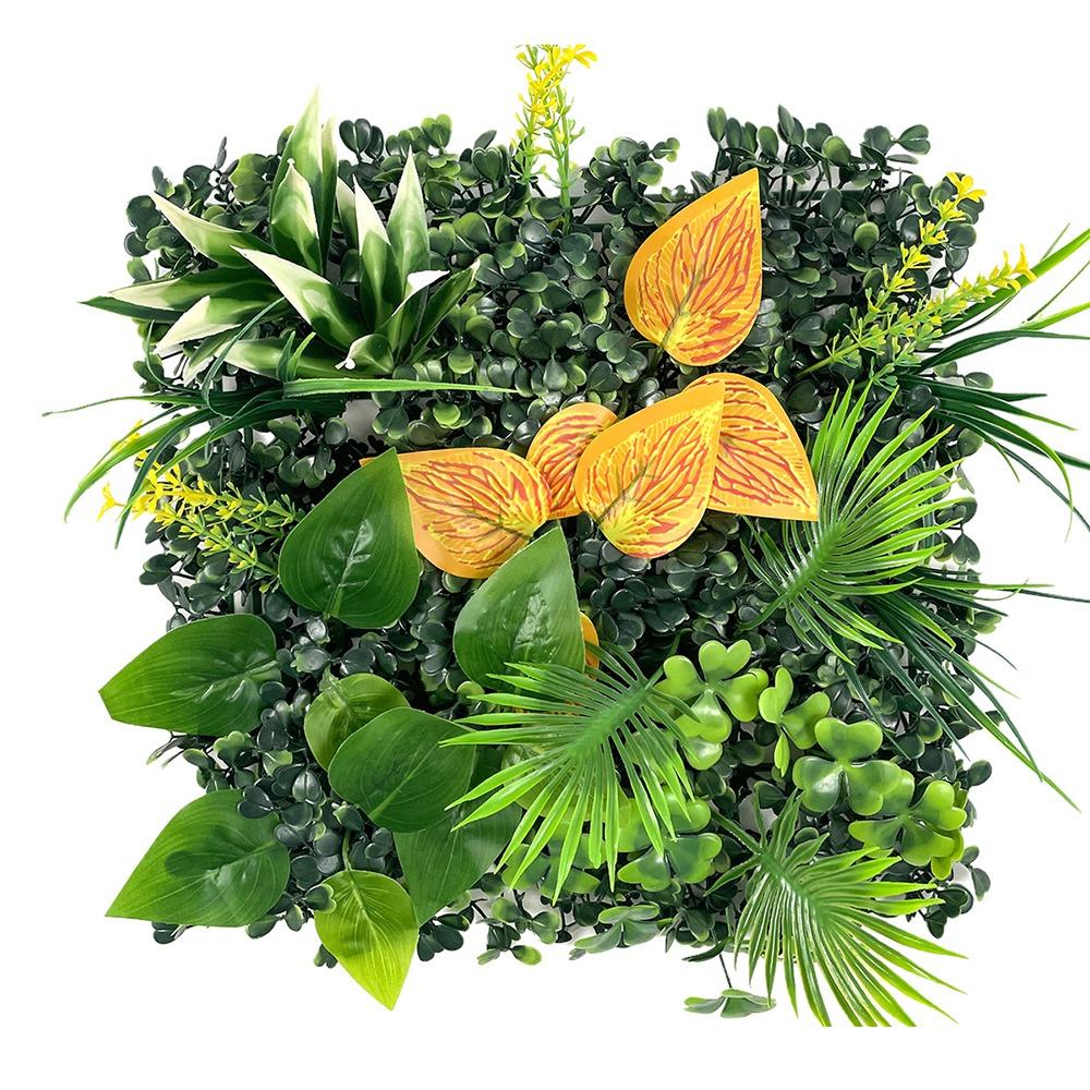 Вечная жизнь Искусственная стена из растений Панель Сделай сам Искусственный папоротник Трава Ширма для конфиденциальности