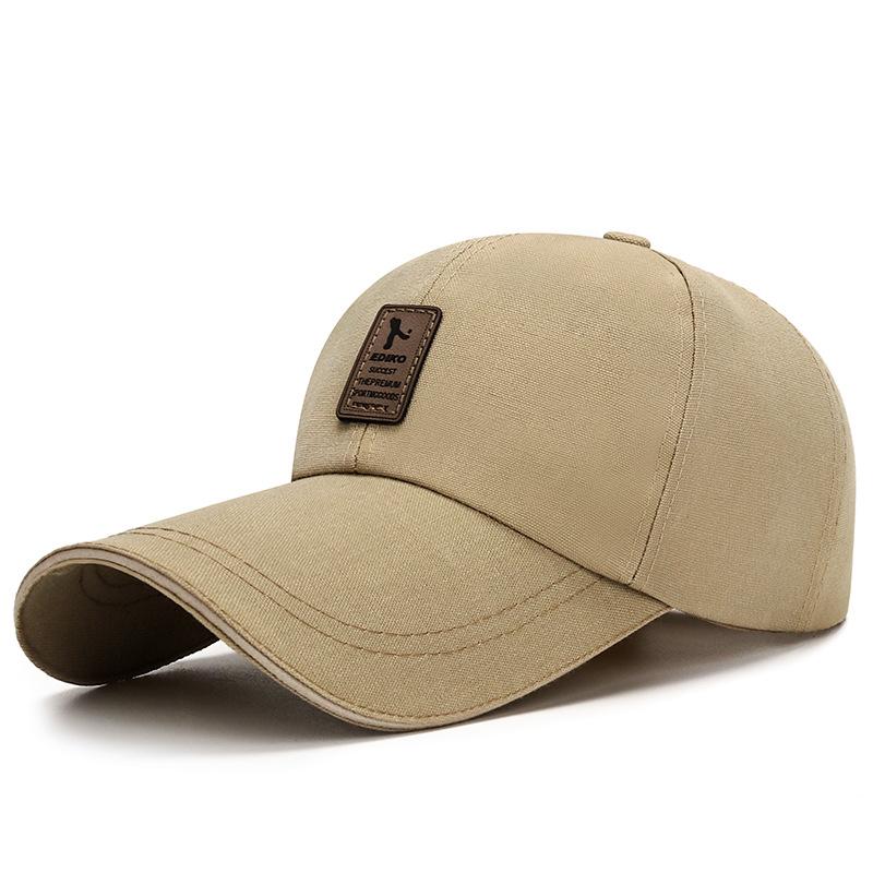 3.93 Inch Extended Brim Sandwich Baseball Hat Adjustable Classic Dad Hat Sun Protection Sport Hats Canvas Cap