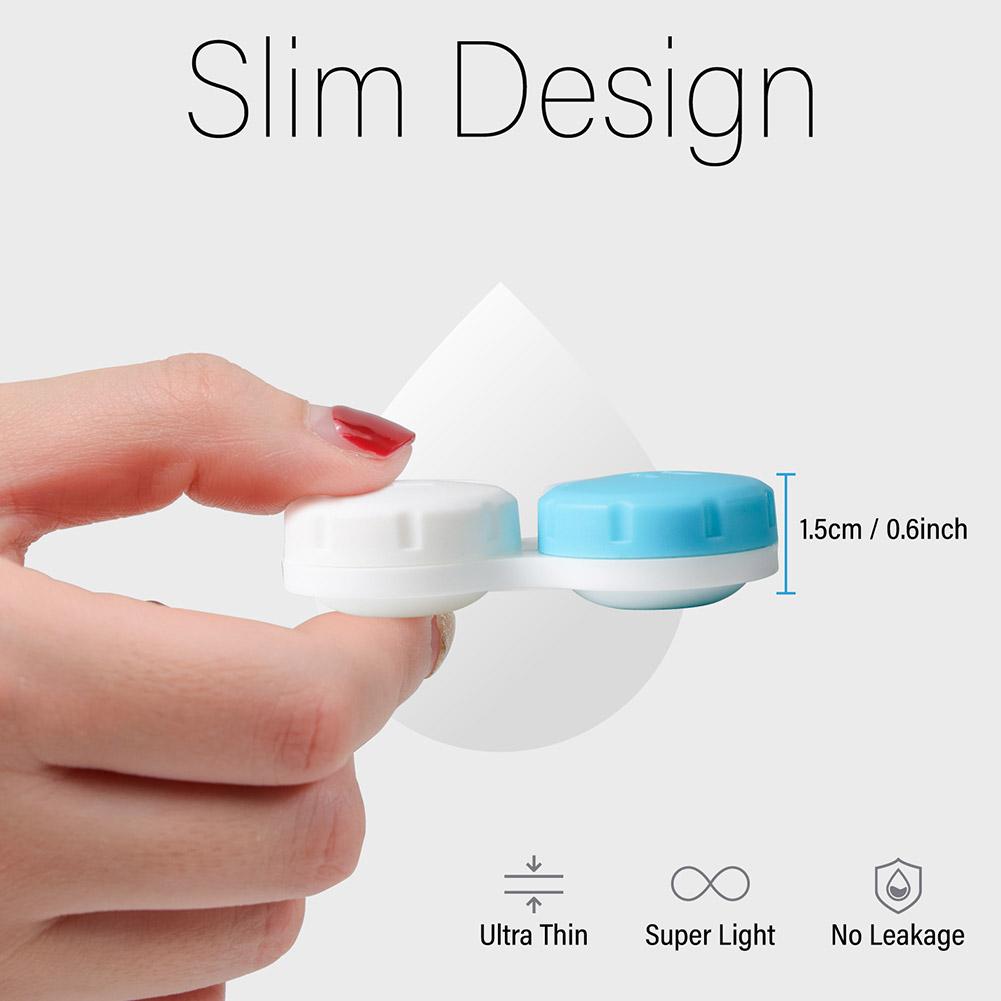 12Pcs Contact Lens Case Mini Lovely Eyes Care Contact Lens Container Box Travel Kits Eyewear Accessories Organizer