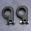 38mm 1.5in   Foot Rest Footpeg Mounting P Clamp Motorcycle Accessory Fit for  (Black )