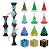 New Impossible Pyramid Passthrough 3D Printed Fidget Toy Christmas Hat Christmas Tree Fidget Toys