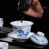 Jingdezhen Hand-painted Blue and White Porcelain Tea Set