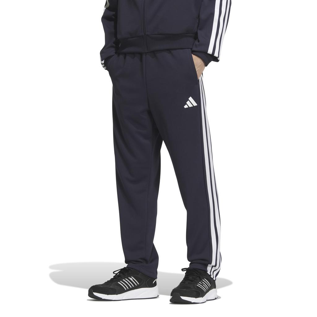 Adidas Three Stripes Regular Fit Double Knit Open Hem Track Pants