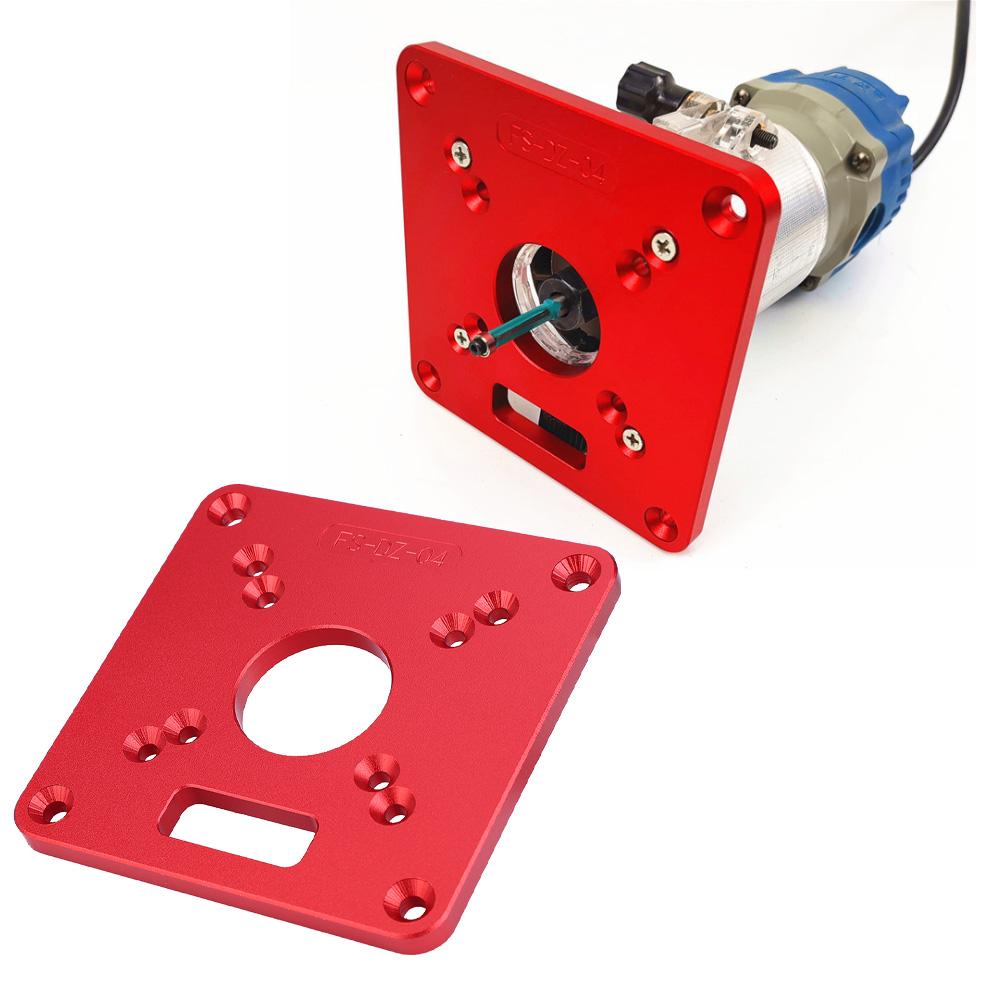 Вставка для фрезерного стола Алюминиевый сплав 6061 Анодное оксидирование Гравировка Пластина для фрезерного стола