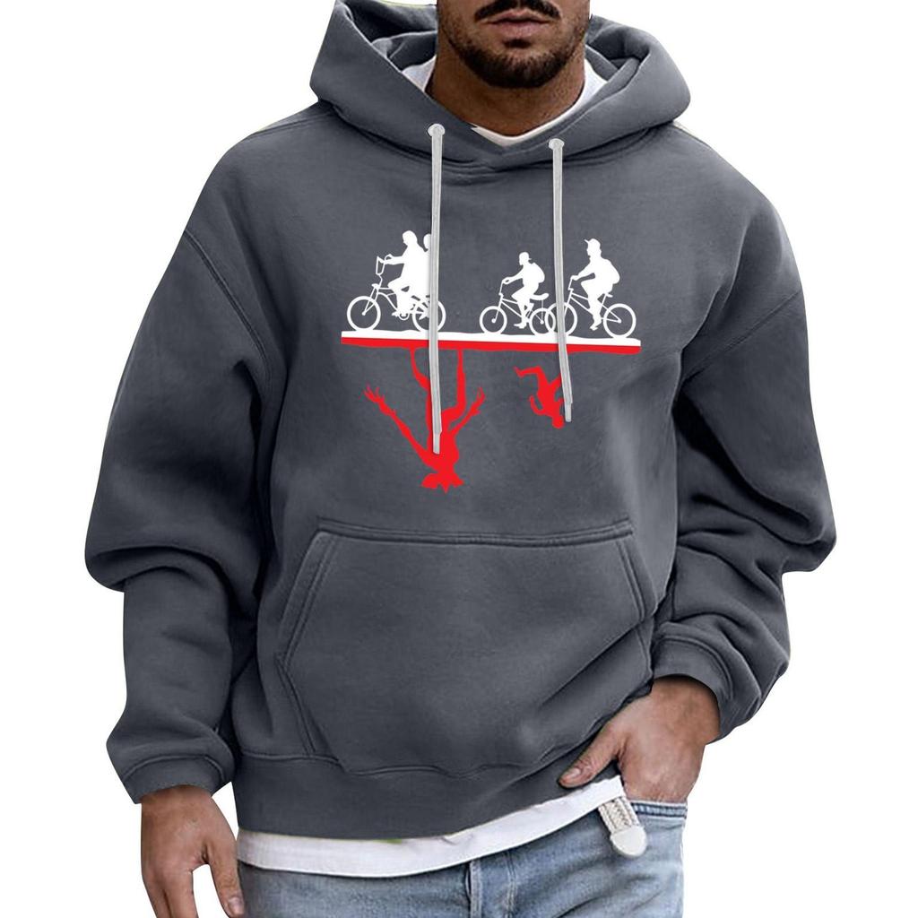 Мужской Спортивный Повседневный С Длинными Рукавами С Карманом Капюшон Толстовка