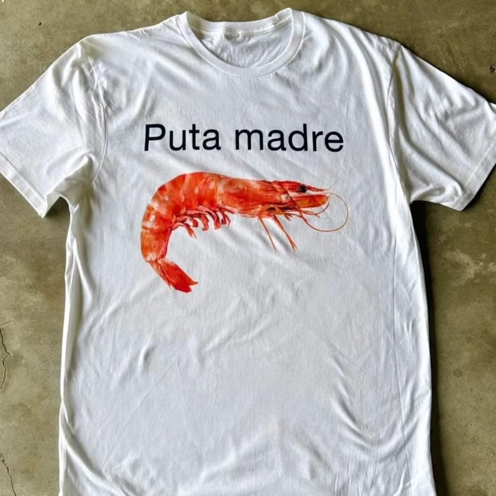 Смешная футболка с принтом Puta madre, унисекс, с коротким рукавом, S5XL, унисекс