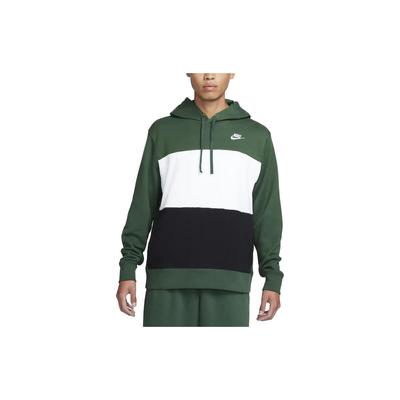Клубная флисовая толстовка с капюшоном Color Block Мужские толстовки с капюшоном Cold-Fir-Green FB7416-323