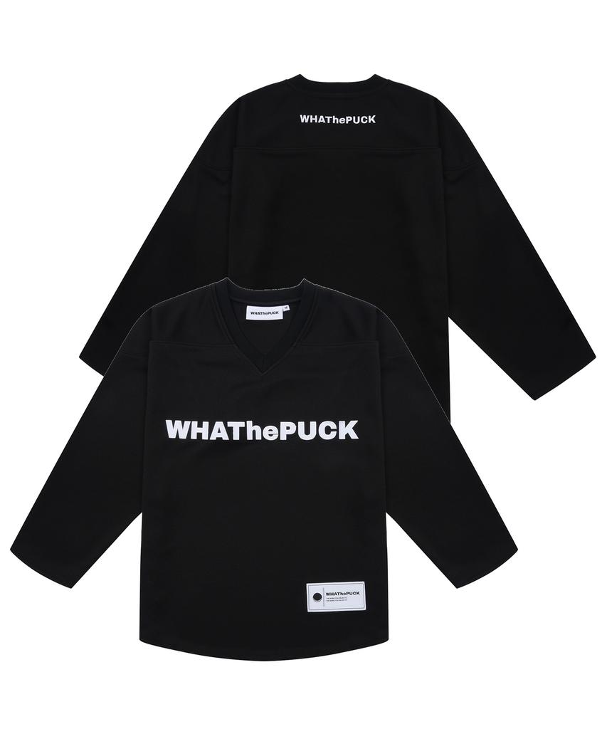 WHATHEPUCK W Логотип Базовая Хоккейная Форма Черная