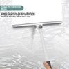 360 Degree Rotatable Shower Squeegee Glass Wiper Scraper Squeegee Cleaner With Silicone Holder Bathroom Mirror Scraper Cleaning