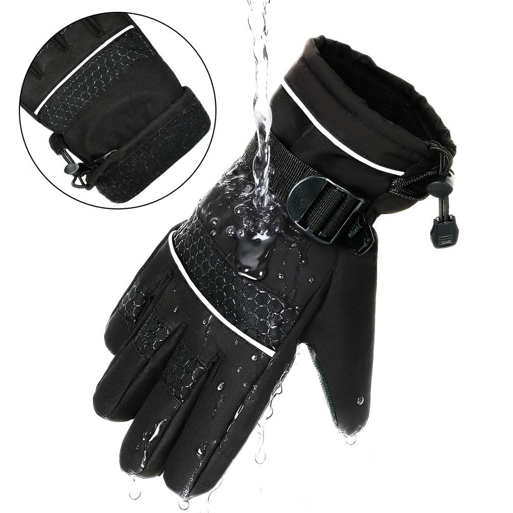Cold Winter Ski Gloves Waterproof & Warm with Touch Screen Function for Snowboarding & Snowmobiling