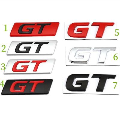Логотип GT, автомобильная наклейка, значок, эмблема, наклейки