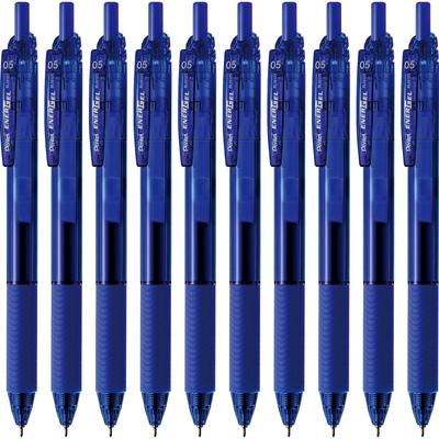 PENTEL Гелевая ручка EnerGel S Шариковая Синяя 10 Ручек Ручка, 0,5 мм, Корпус, BLN125-C,