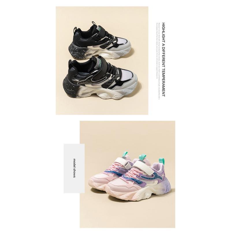 Обувь для девочек Daddy Shoes Весна и осень Новые детские сетчатые туфли Спортивная обувь для мальчиков Детские кроссовки для бега CuHK Children Light Sole Shoes