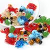2-10pcs Colored Lampwork Beads Cartoon Crabs Shrimp Fish Animal Shapes Loose Beads For DIY Craft Jewelry Necklace Accessories