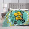 Yellow Duck Blanket  Warm Soft Fashion Plush Throw Blanket For Child Couch Bed Flannel Bedspread Bed Cover