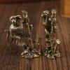 Brass Step by Step Rising Monkey Ornament Twelve Zodiac Monkey Creative Desktop Pure Copper Handicraft Small Bronze Ware