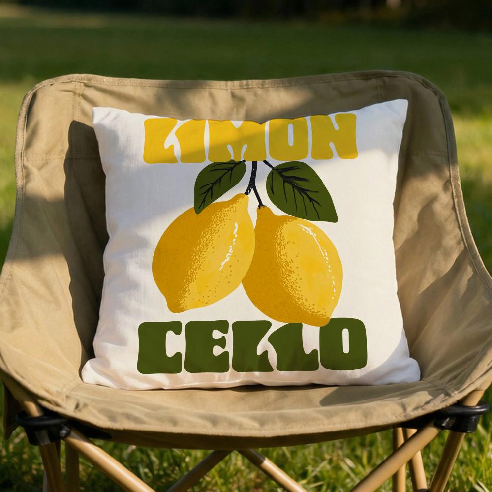 Limoncello Cocktail Cushion Cover Soft Reversible  Durable Pillow Cover  MultiScene Use for Home  Car Daily Comfort