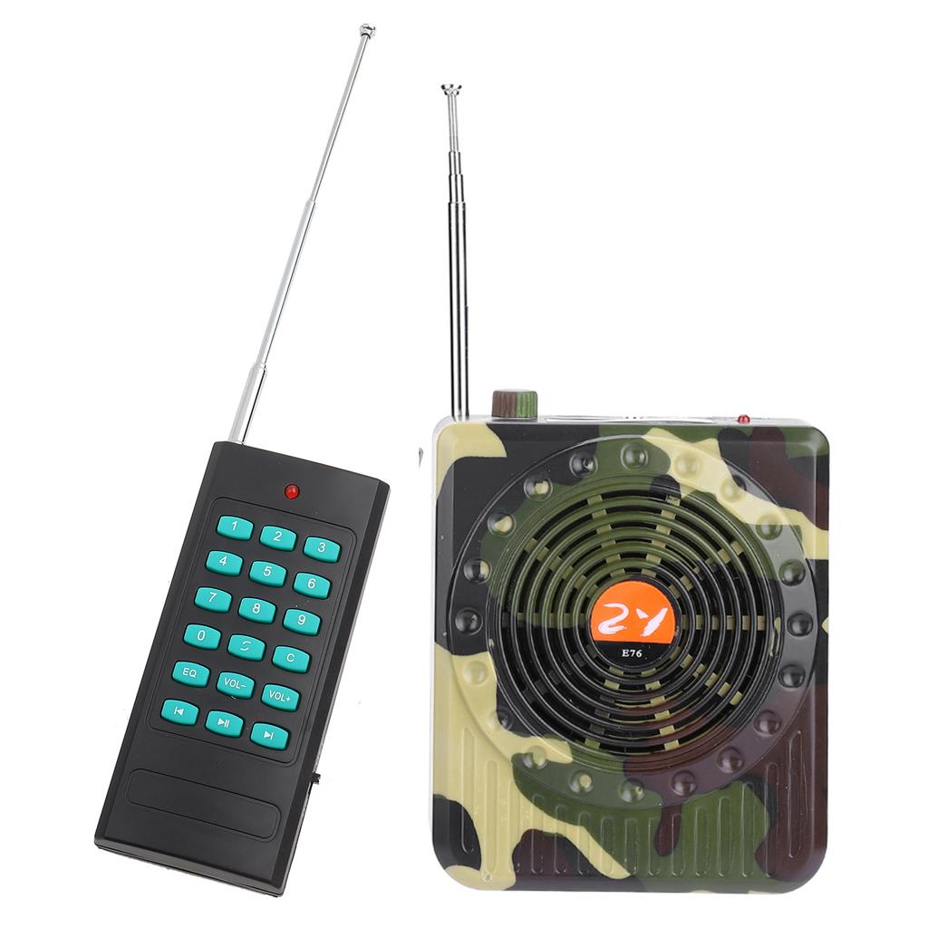 Camouflage Remote Control Outdoor Hunting Decoy Bird Caller Sound Speaker Voice Amplifier