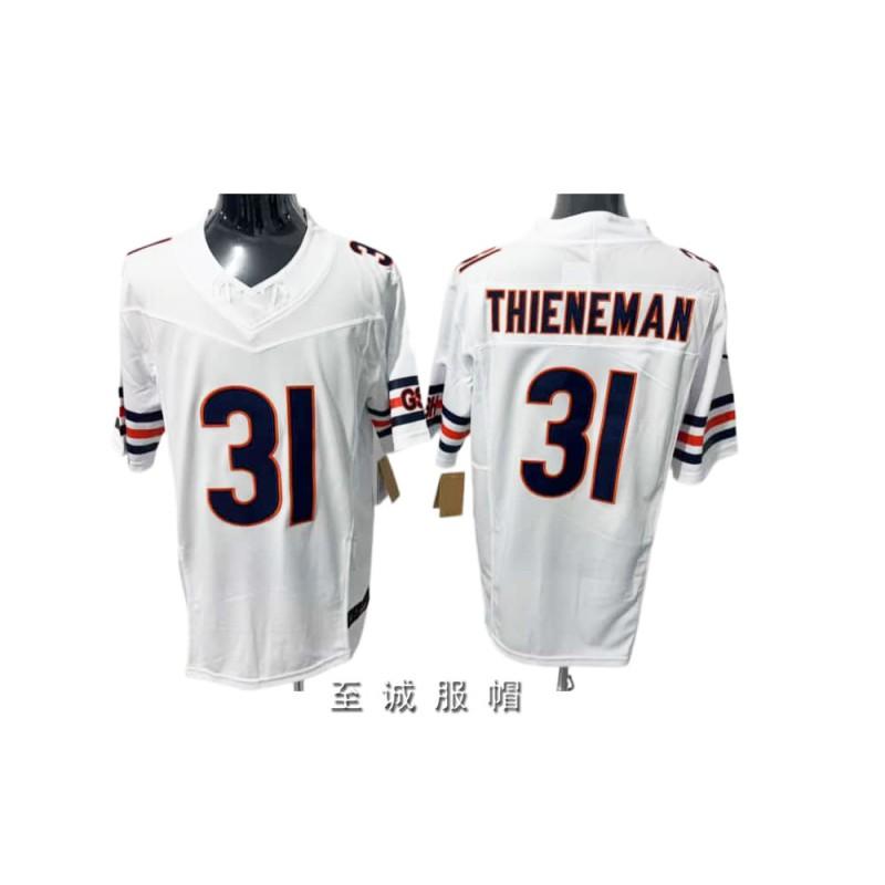 Chicago Bears Vintage Retro Football Jersey Men Embroidered Cotton Blend Sports Fan Apparel