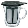 HARIO One-Cup Tea Maker, 200ml, Black, OTM-1B