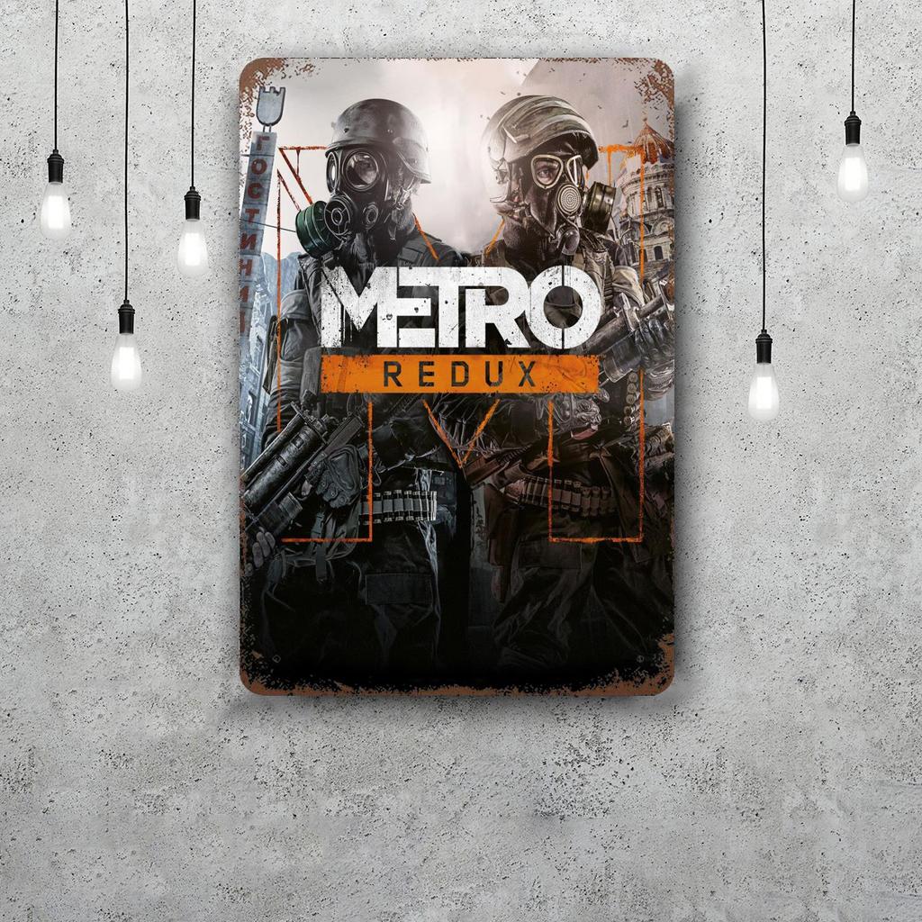Металлопластины Metro Exodus настенный декор Винтажные жестяные таблички Капитан Металлический плакат Декор для бара паба клуба Настенное украшение