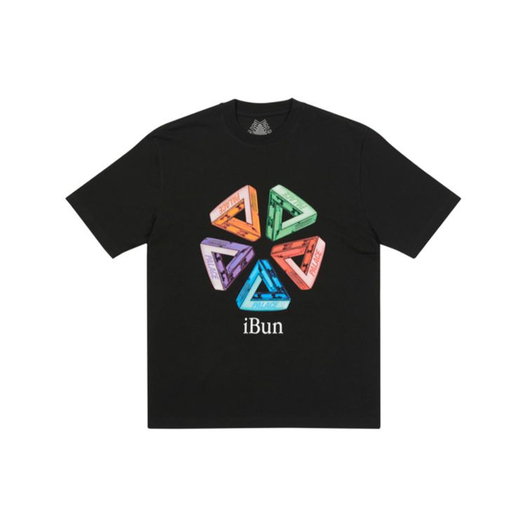 Palace Autumn/Winter 2021 Ich Bun Logo Print Short Sleeve T-Shirt Unisex Tops Black P21TS010