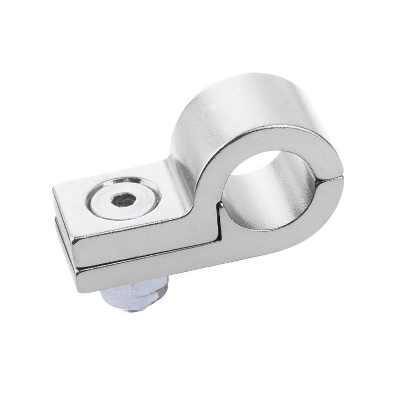 2pcs/pack Billet Aluminum Line P Clamps Clips To Suit: I.D. 7.9MM 5/16'' Tubing Line Autoparts Blue/Red/Black/Silver/Purple