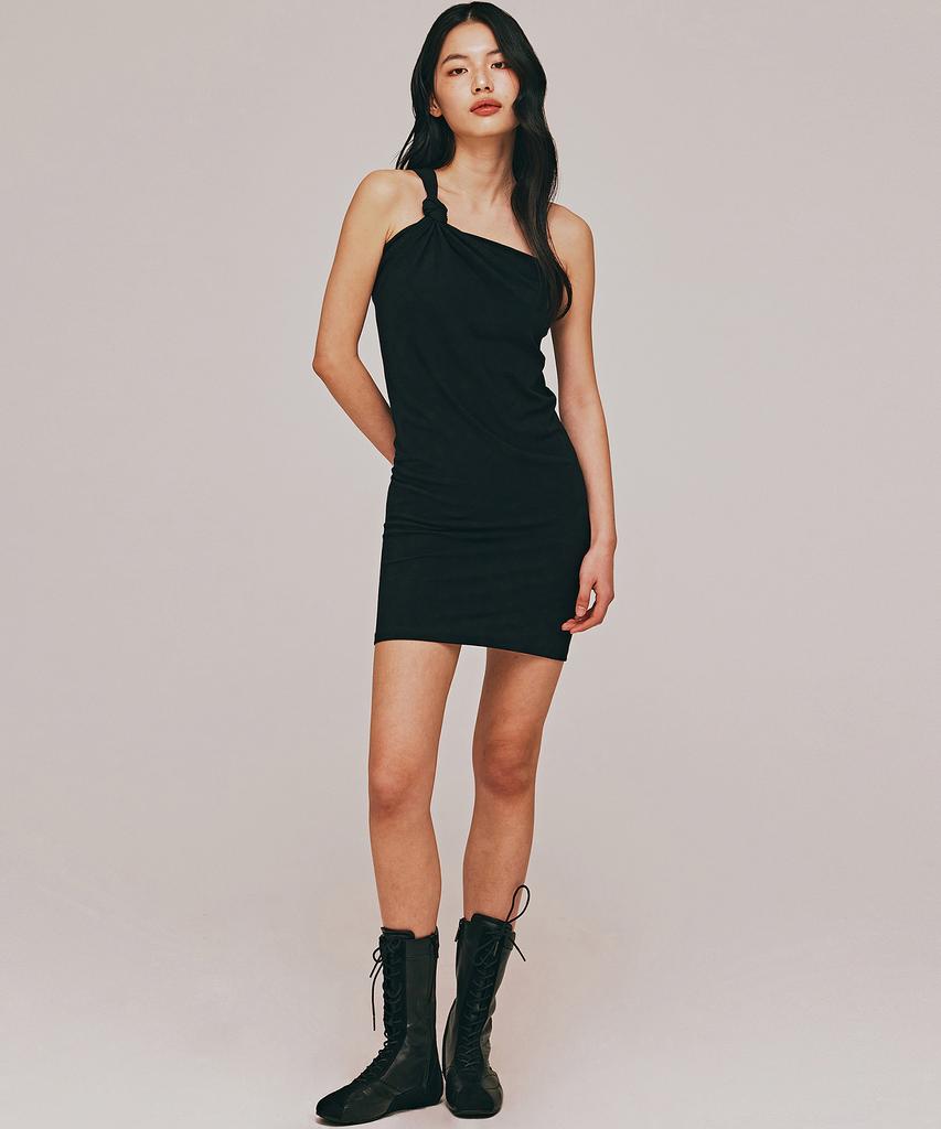 TOPGIRL Платье-мини на одно плечо с завязками_T516Ds500