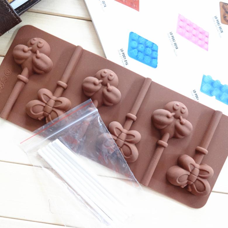 Silicone Lollipop Molds: Various Shapes, Oven-Safe for Small Lollipops and Cakes