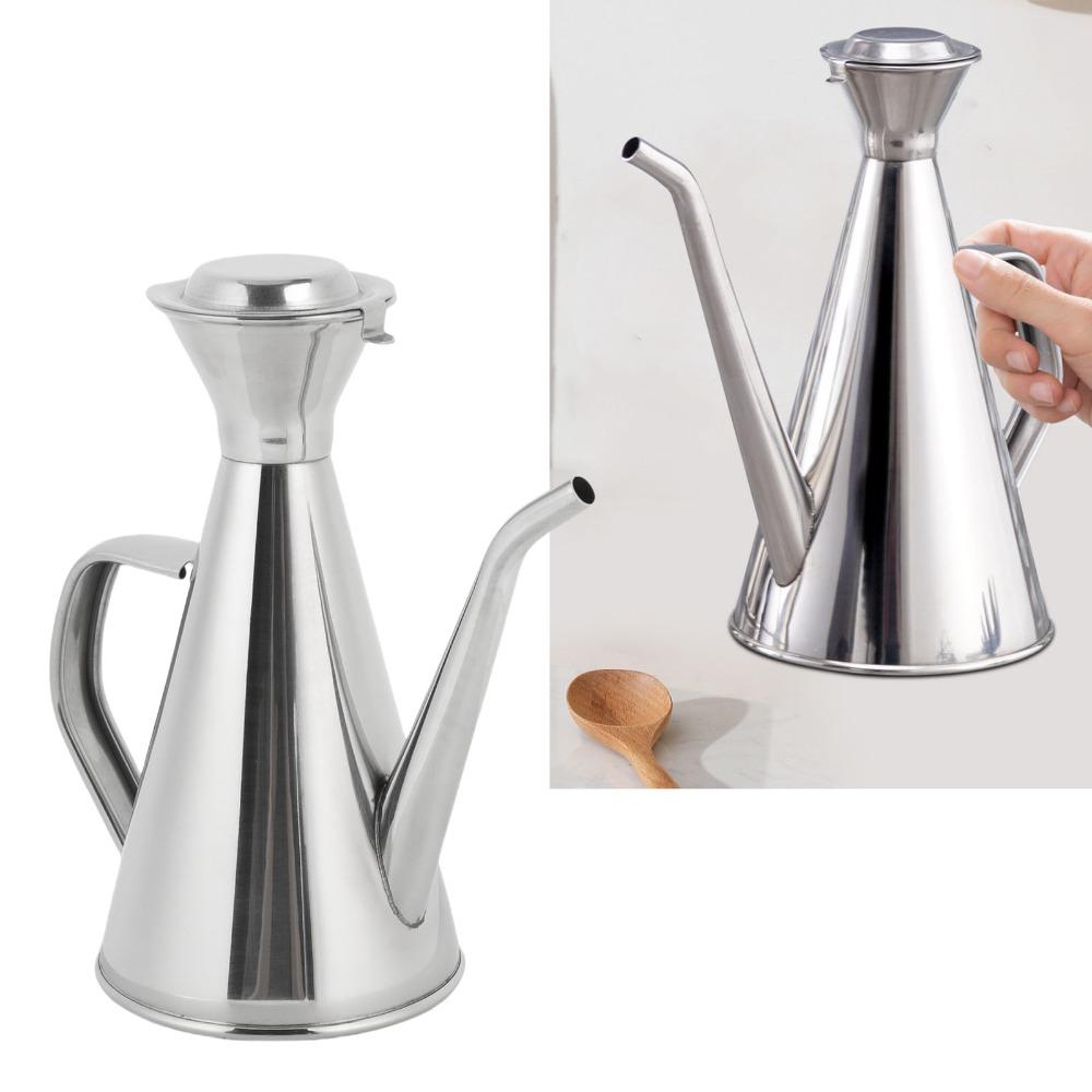 250ml/500ml Stainless Steel Oil Dispenser Olive Oil Dispenser Vinegar Dispensing