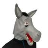 Happy Donkey Hood Halloween Funny Dress Up Poor Donkey Mask Big Mouth Mask Bar Dance Party Mask Smiley Face