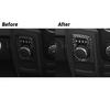 For Dodge RAM 1500 Carbon Fiber Interior Rotary Shifter Accent Cover Trim