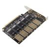 PCI-E 16 для M.2 B для Key 5-портовая NGFF+Sata 3.0 карта Pansion JMB585 для чипа PCI для прессы Gen 3x2 пропускная способность
